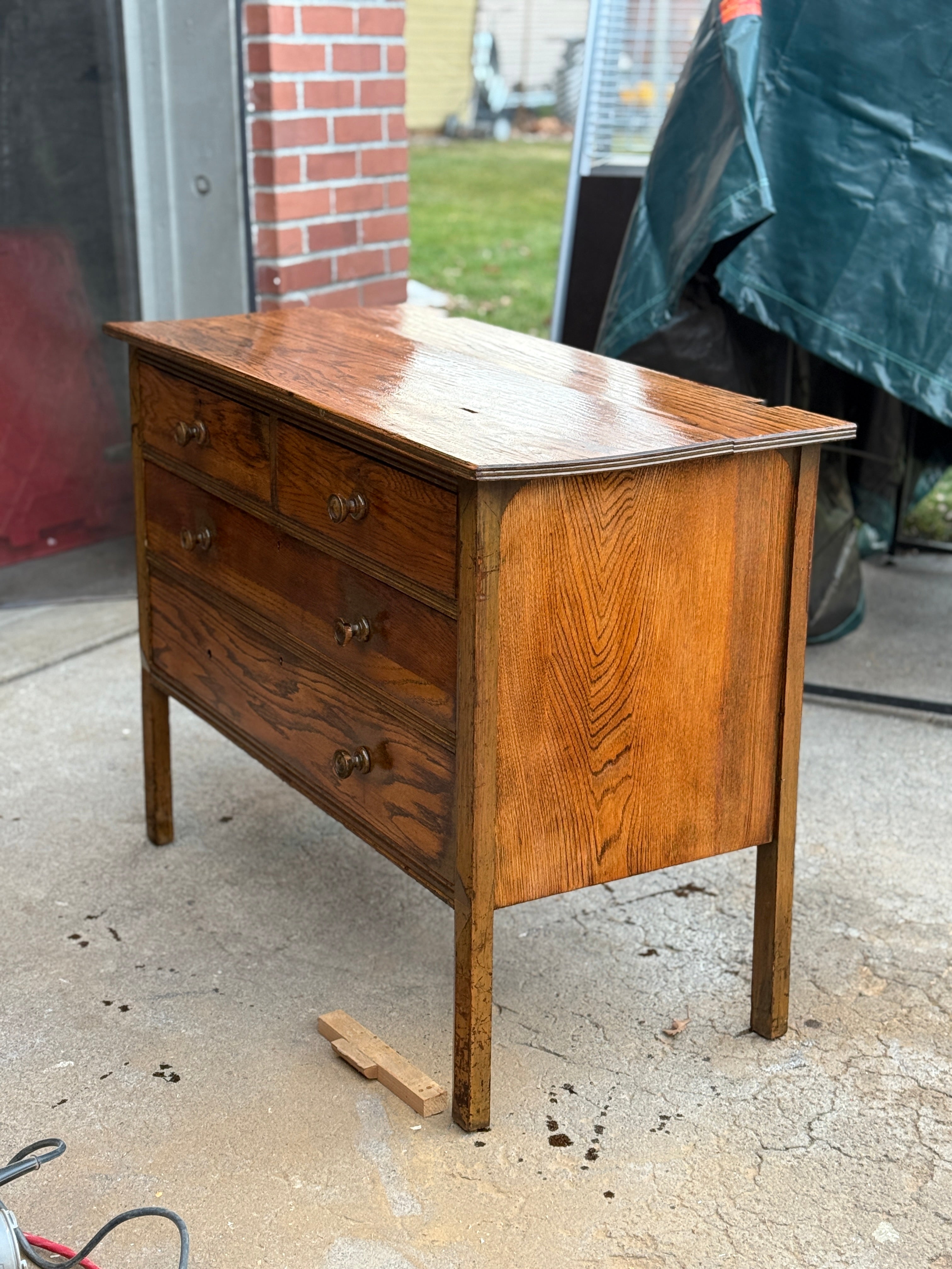 Late 19th–Early 20th Century American Painted Dresser with Conserved Patina, c. 1880–1910