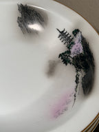 Fukagawa Arita Hand-Painted Porcelain Dinnerware Set, Japan, Late 1940s