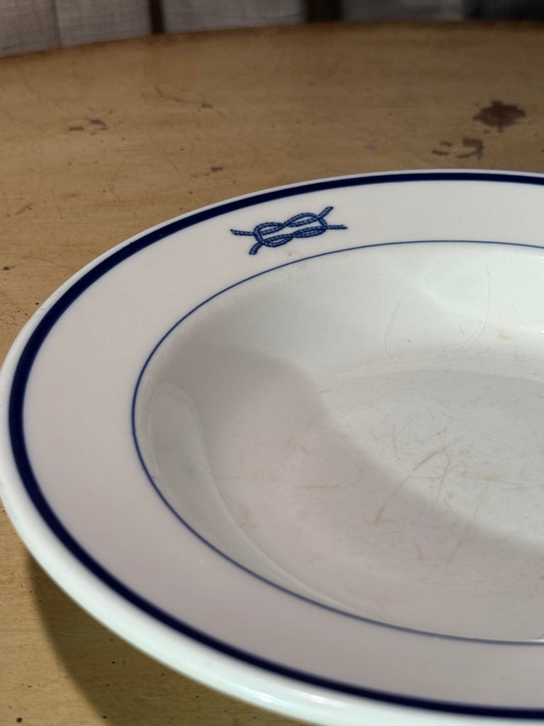 Syracuse China O.P. Co. Cobalt Rim Bowl, c. 1950s–60s