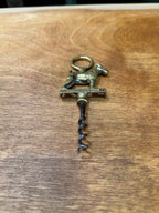 Antique English Brass Wire-Haired Terrier Corkscrew, Regd. 1922