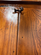 Antique Pine Two-Door Cupboard in Wormwood Boards, c. 1875–1910