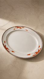 Vintage Autumn Maple Leaf Serving Platter c. 1980s
