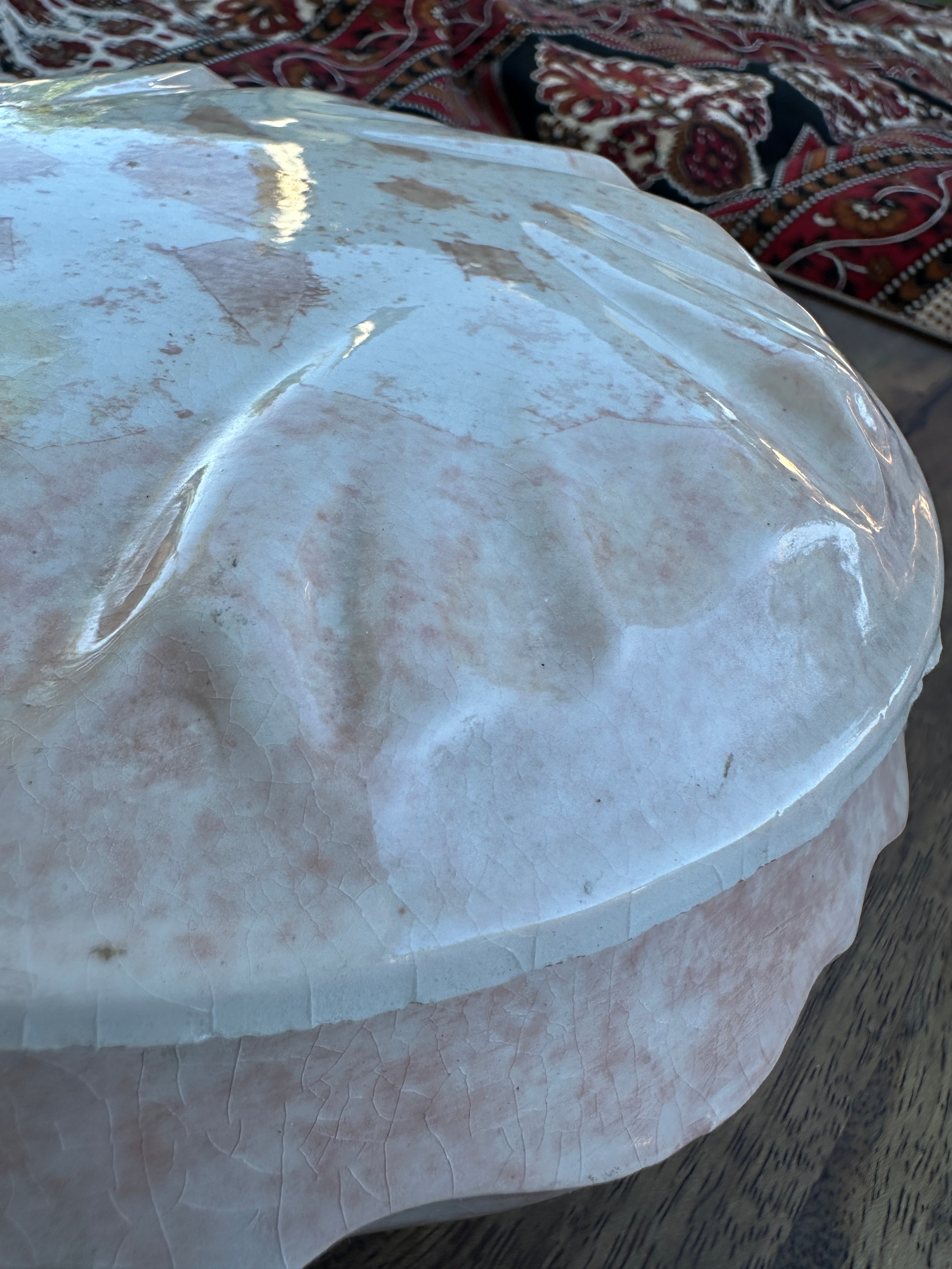 Mid-Century Ceramic Pineapple Lidded Dish, Inscribed 1967