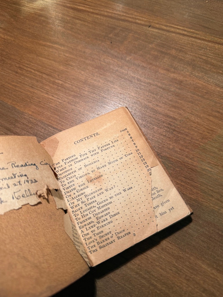 “Fifty Best Poems of Scotland” Miniature Leather-Bound Poetry Volume (c. 1890–1910)