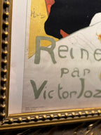 Framed Reine de Joie Toulouse-Lautrec Paris Poster
