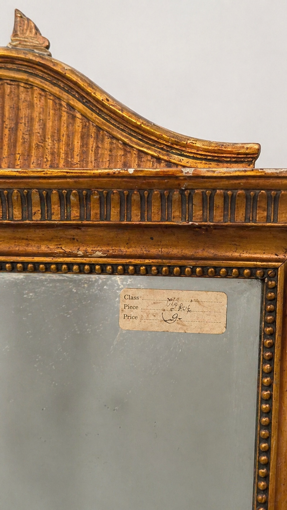 Vintage Louis XVI Revival Gilt Wall Mirror, c. 1940s-1950s
