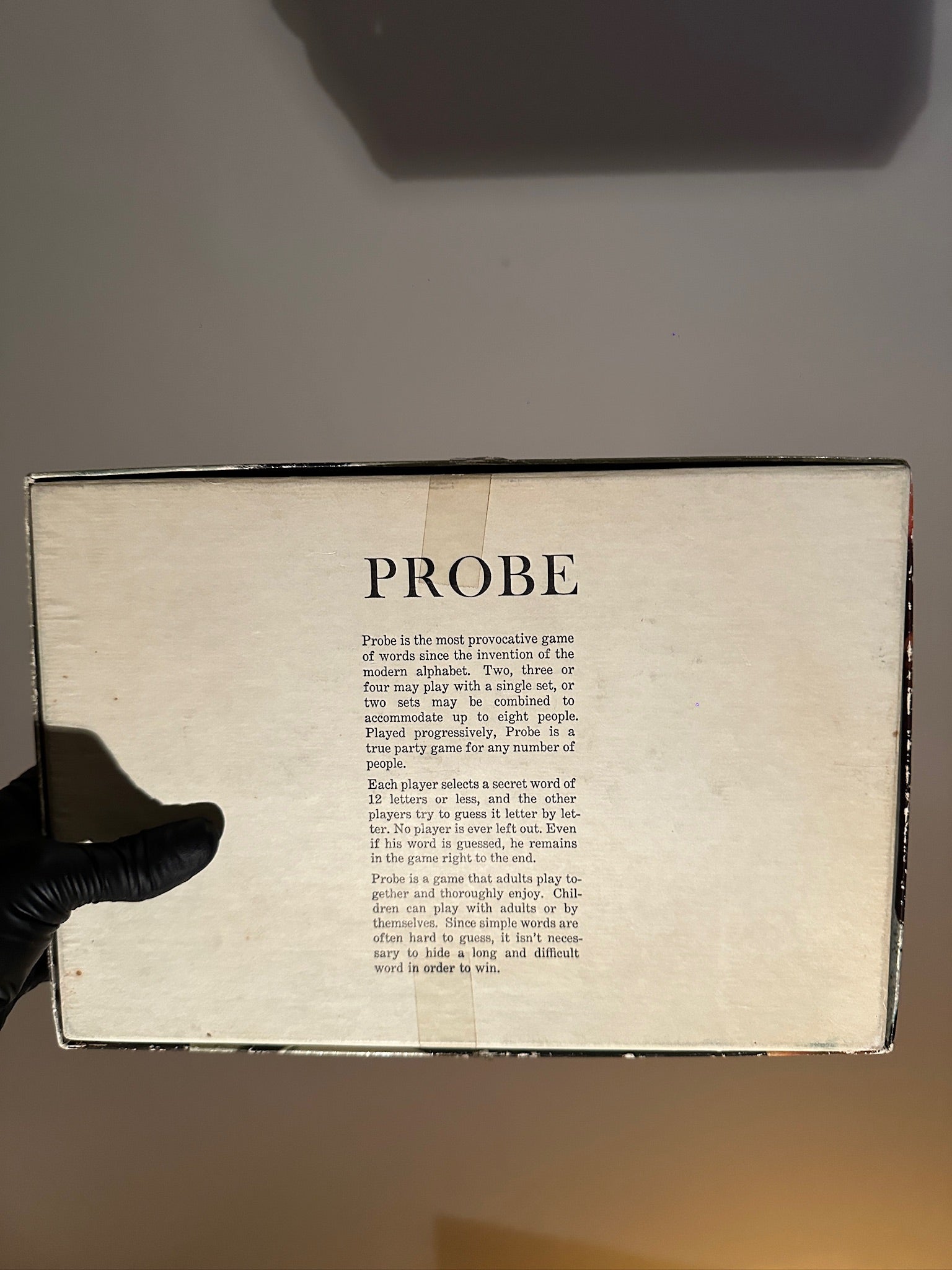 Parker Brothers Probe Game of Words, c. 1964