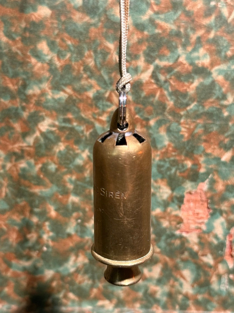 Antique Brass “The Home Siren” Whistle – England c. 1930s