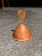Vintage Hand-Wrought Copper Candle Snuffer, Fish Finial, c. 1945–1970