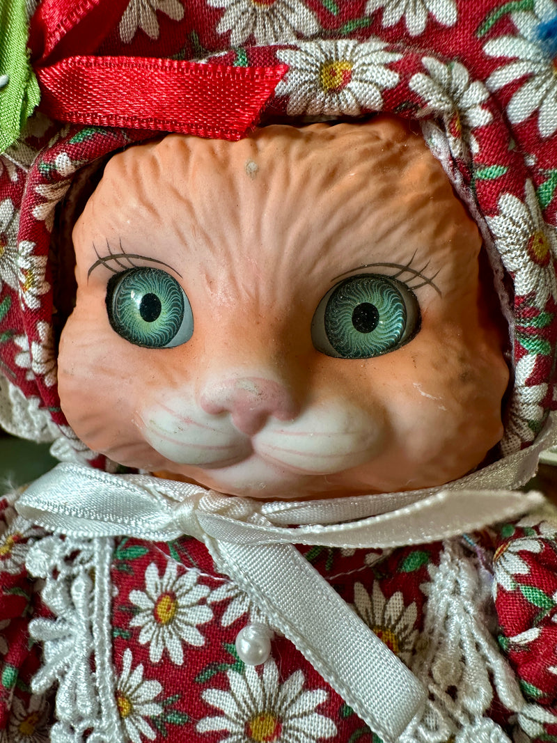 Betty Jane Carter “Bonnet Belle Cats” Porcelain Doll, Ms. Purry Peaches, 1994 | Curated Reduction