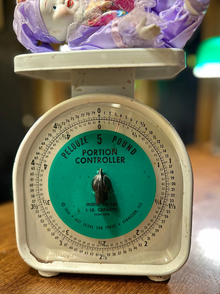 Pelouze Portion Control Scale c.1959 | Mid-Century American Industrial Kitchen Scale
