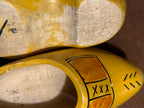 Vintage Dutch Wooden Clogs (Klompen) Hand-Painted Children's Shoes