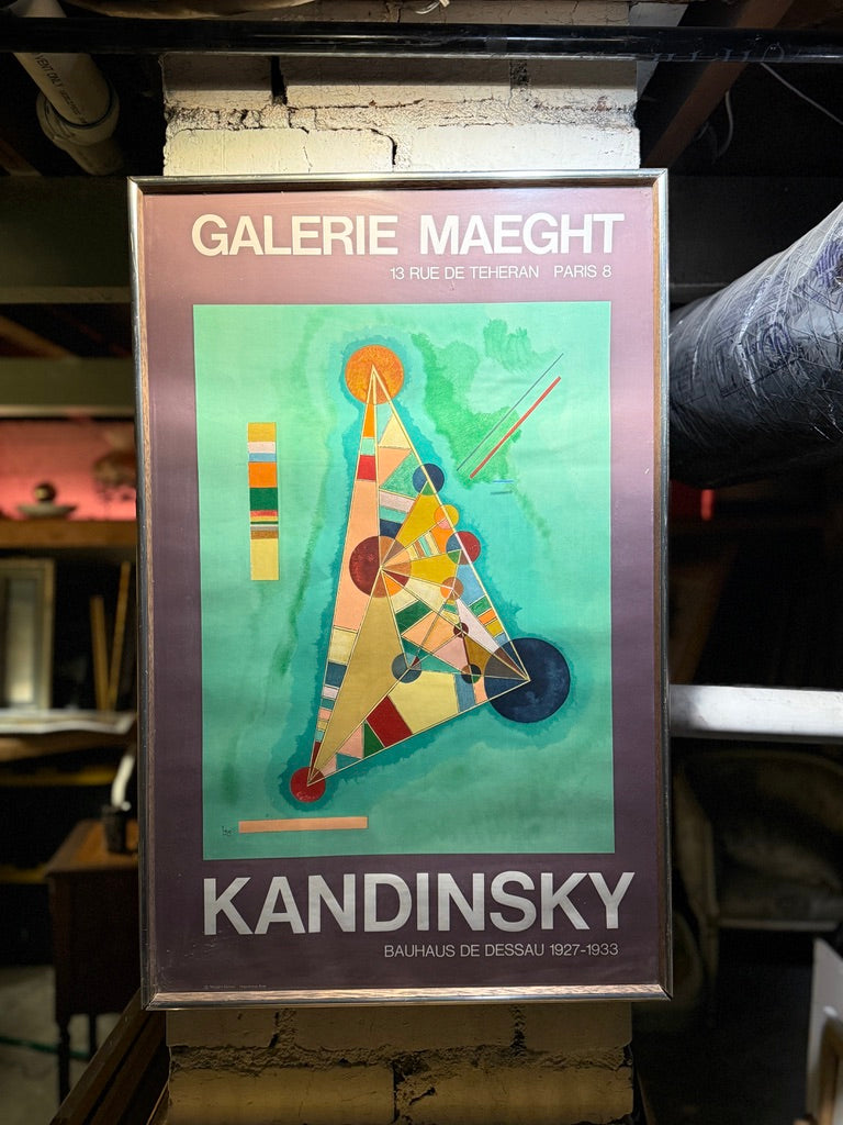 Galerie Maeght Kandinsky Exhibition Poster | Bauhaus de Dessau 1927–1933 | Vintage French Art Print