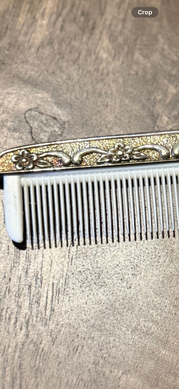 Vintage Floral Vanity Comb c.1950s