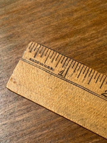 Mid-Century American Flexible Wooden School Ruler | Made in USA, c. 1940s–1950s