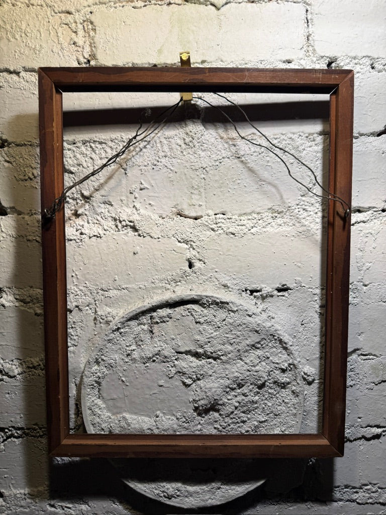 Antique Hand-Carved Wood Picture Frame, c. 1880s–1910s