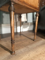 Early 20th-Century Cabinet Table (c. 1920s–1930s) | Black & Walnut Finish | Hinchman Collective