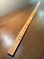 Mid-Century H. H. Oil Co. Advertising Wooden Yardstick | Greenland, New Hampshire, c. 1940s–1950s