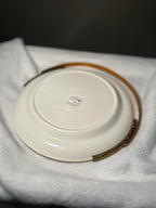 Sabin Crest-O-Gold 22K Porcelain Handled Tray & Bowl Set, c. 1940s–1960s