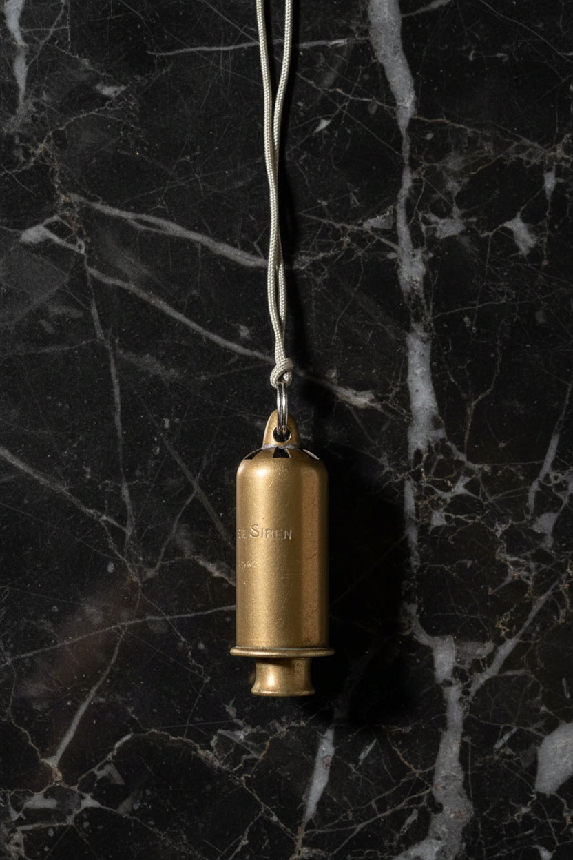 Antique Brass “The Home Siren” Whistle – England c. 1930s