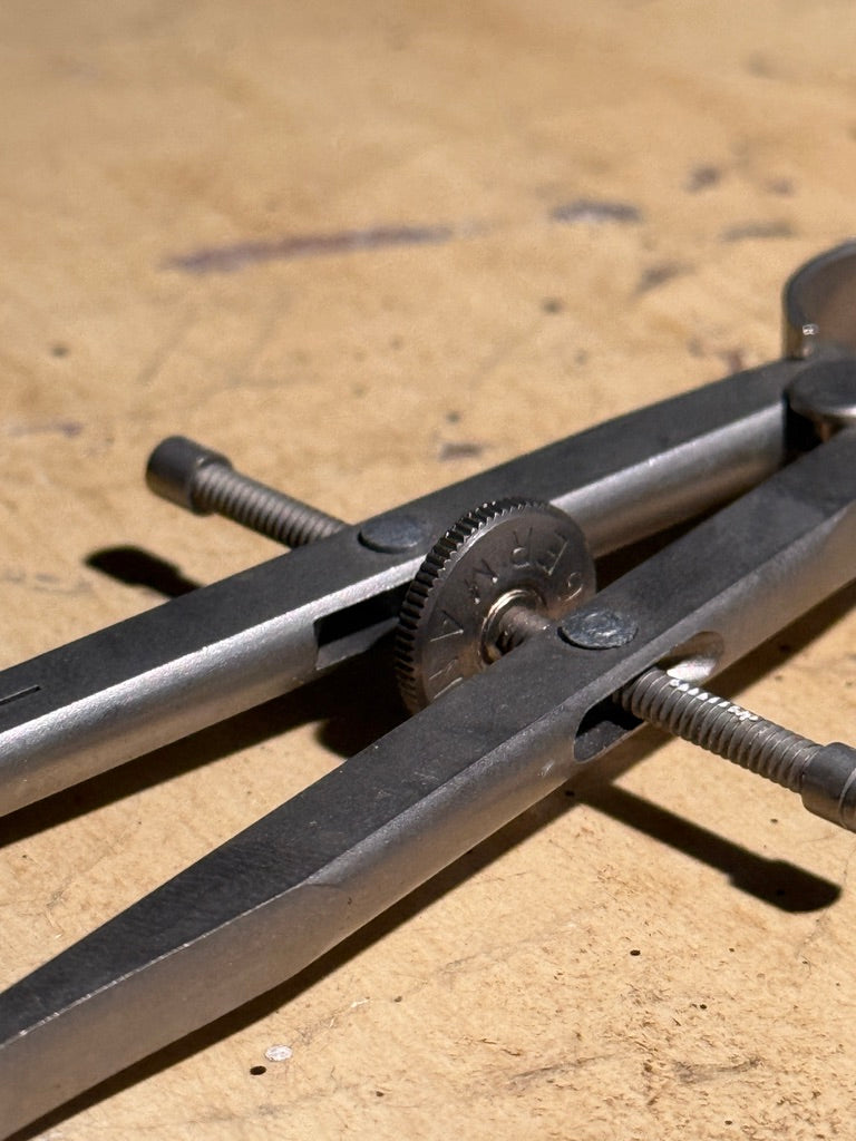 Vintage German Drafting Bow Compass c. Early-Mid 20th Century