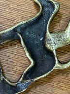 Antique English Brass Wire-Haired Terrier Corkscrew, Regd. 1922