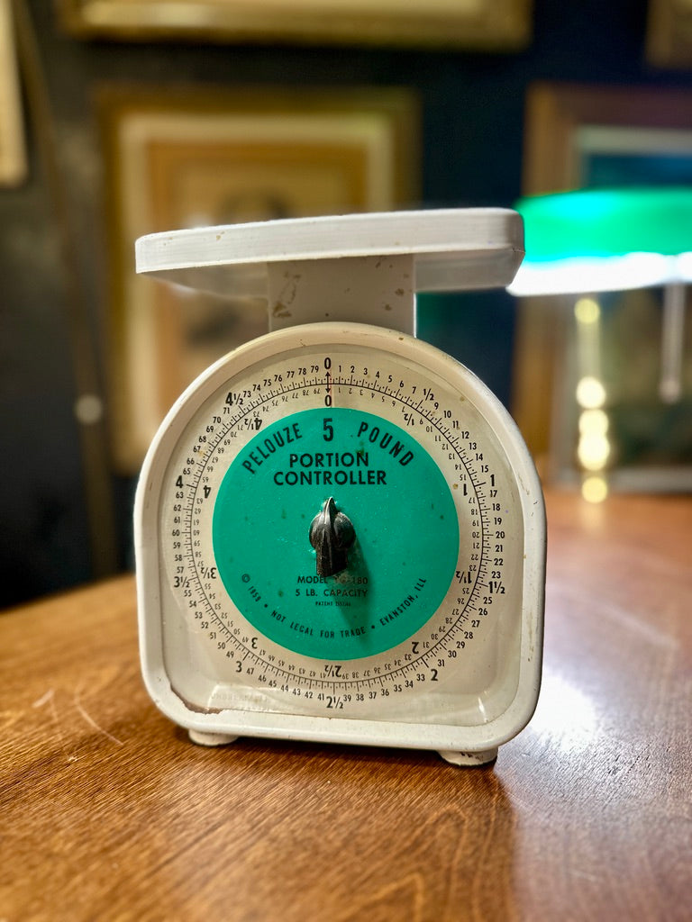 Pelouze Portion Control Scale c.1959 | Mid-Century American Industrial Kitchen Scale