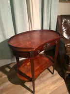Mid-Century Mersman Demilune Side Table (c. 1938–1950s) | Cherry Wood Half-Moon Table | Hinchman Collective