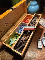Antique Artist’s Pastel Box with Original Contents, c. 1900–1935