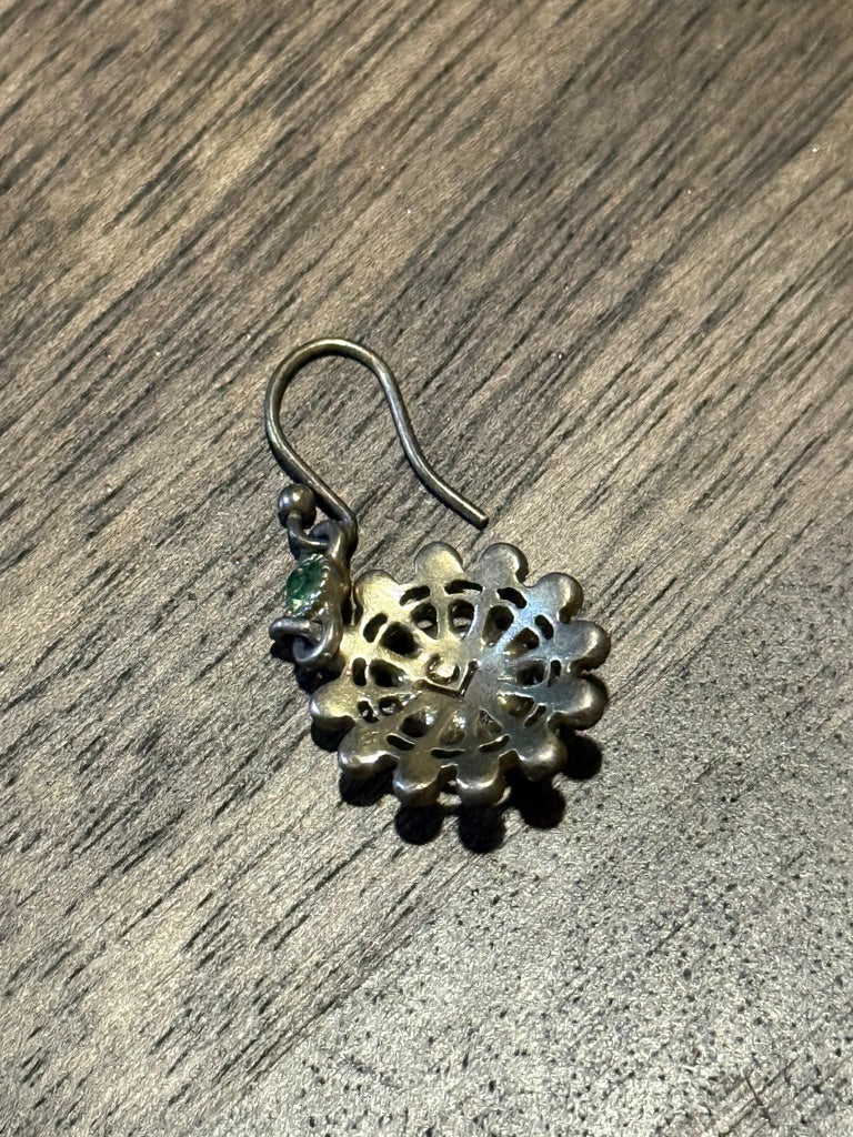 Antique Edwardian Filigree Floral Charm, c. 1900–1910