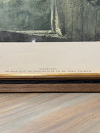 Vintage Andrew Wyeth Burning Off Framed Folio Lithograph, c. 1962