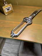 Böker Chromium Poultry Shears, Forged and Chrome-Plated with Coil-Spring Action, Bone Notch and Sliding Latch, U.S.A., c. 1945–1965