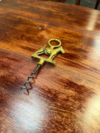 Antique English Brass Wire-Haired Terrier Corkscrew, Regd. 1922