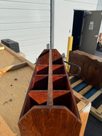 Vintage Refinished Fir Plywood Carpenter's Tool Tote, c. 1920–1945