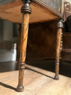 Early 20th-Century Cabinet Table (c. 1920s–1930s) | Black & Walnut Finish | Hinchman Collective