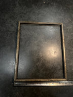 Mid Century Picture Frame, c. 1940s–1950s Silver Black Grey Vintage Frame