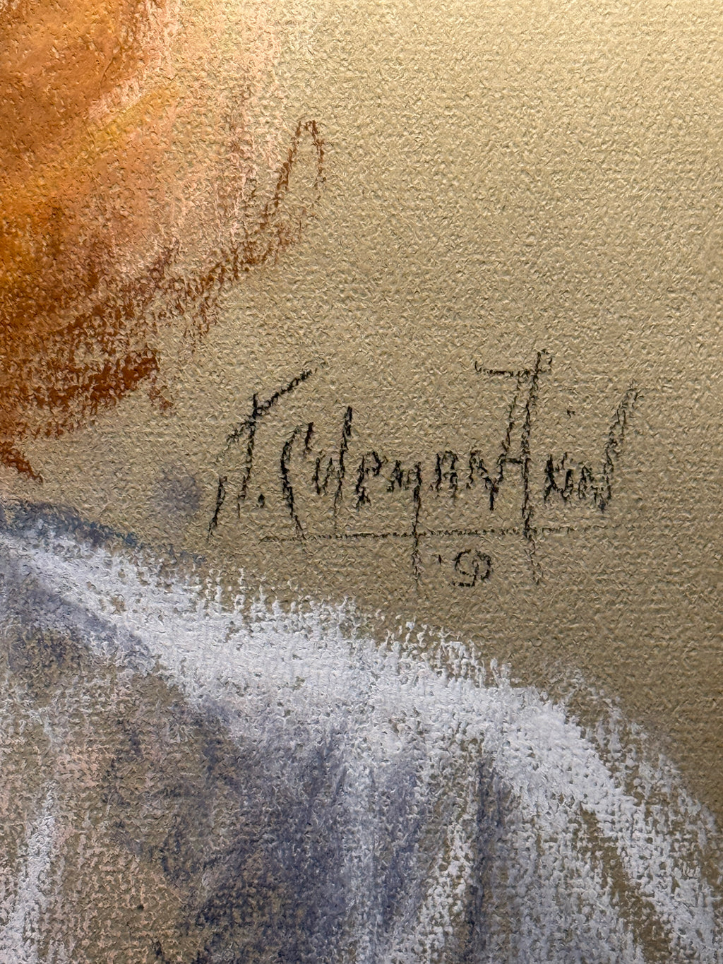 Early 20th Century American Pastel Portrait by T. Coleman Hill (c. 1905–1915)