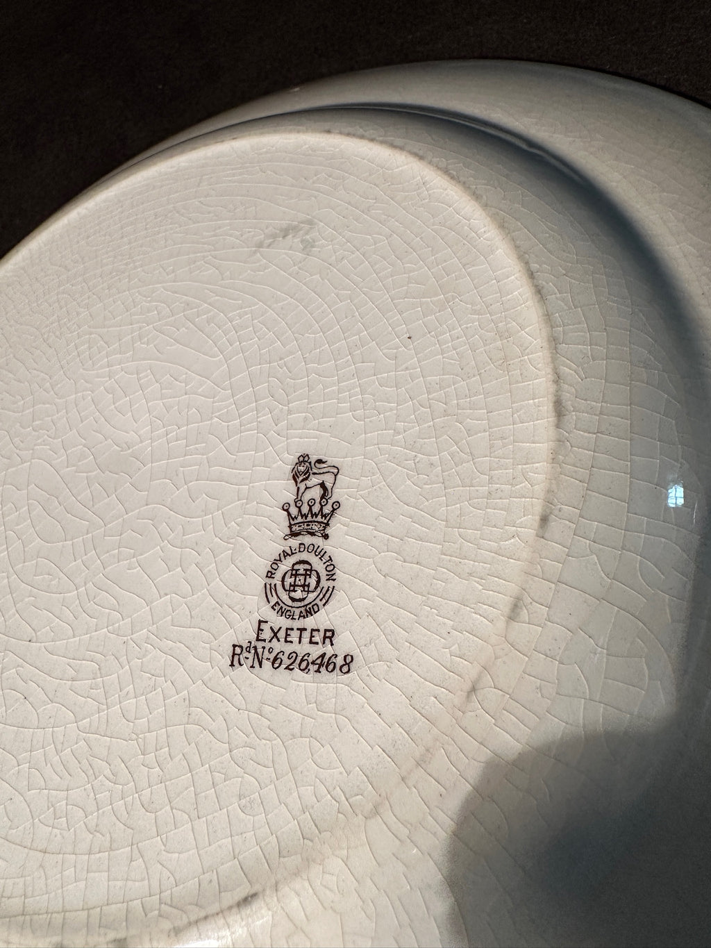 Antique Royal Doulton Exeter Plates, c. 1910s–1920s