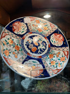 Large Japanese Imari Phoenix & Floral Porcelain Charger, c. 1920s–1930s