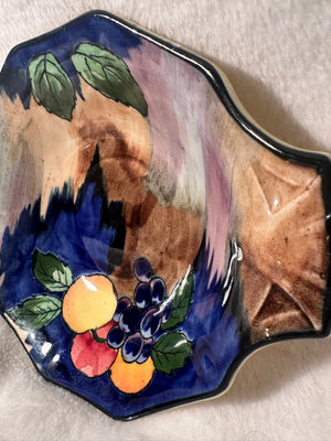 H&K Tunstall Art Deco Hand-Painted Fruit Bowl, c. 1930s