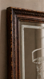 Vintage Etched Wall Mirror c. 1950s
