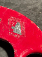 Vintage AJC Guardian Angle Roofing Knife, Red Paint, c. 1965–1990