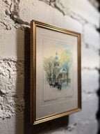 Christ Church Alexandria Print c.1905–1925 by Frederick Schmutzer | Framed Early 20th Century American Architectural Art