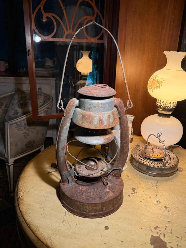 Vintage Embury No. 2 Air Pilot Kerosene Lantern, c. 1939–1953