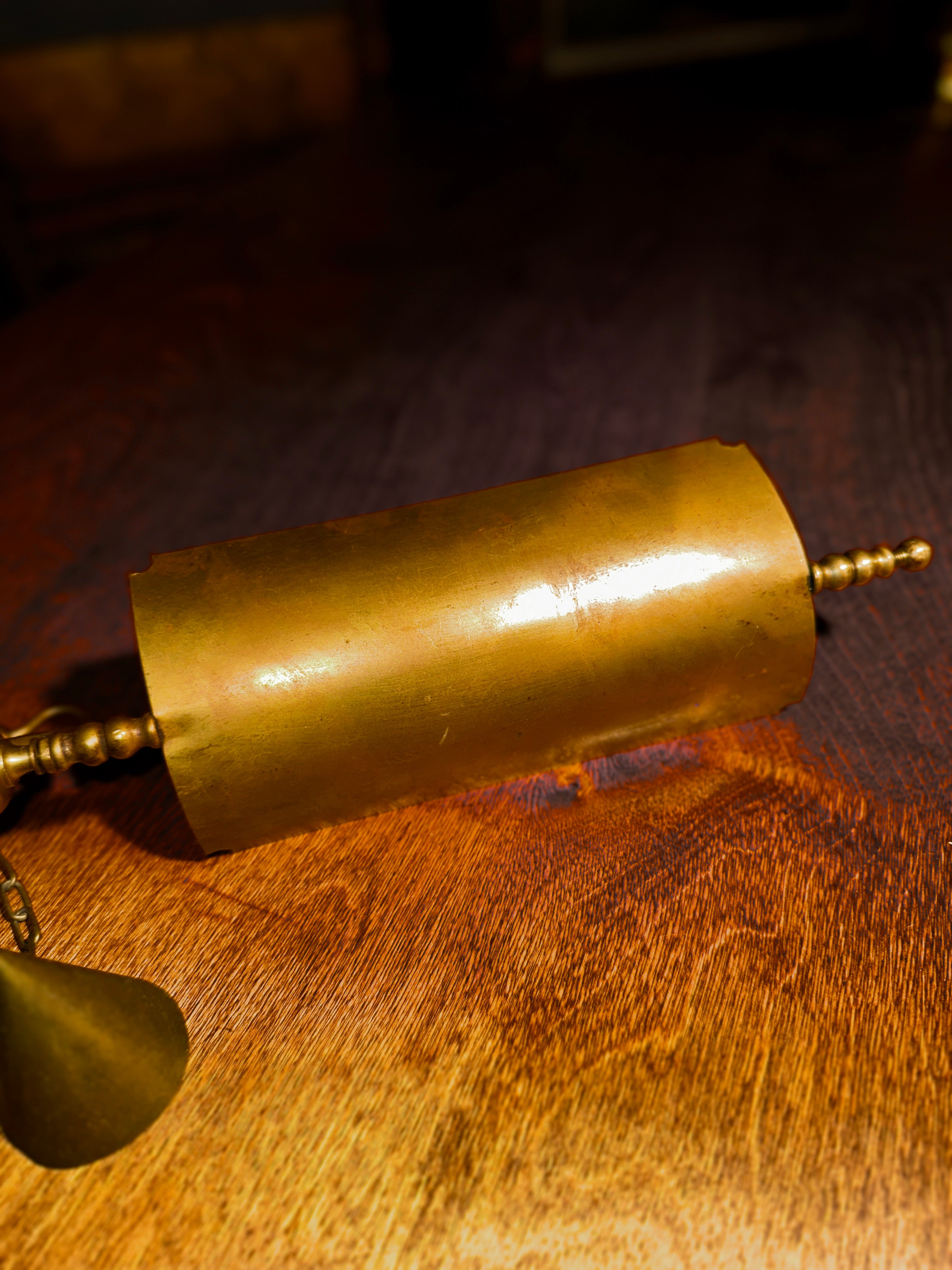 Antique Brass Candle Snuffer with Wax Guard c.1880–1920