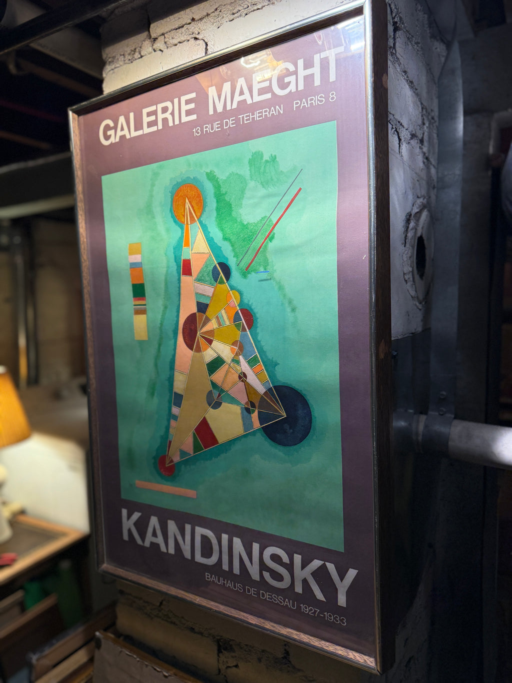 Galerie Maeght Kandinsky Exhibition Poster | Bauhaus de Dessau 1927–1933 | Vintage French Art Print