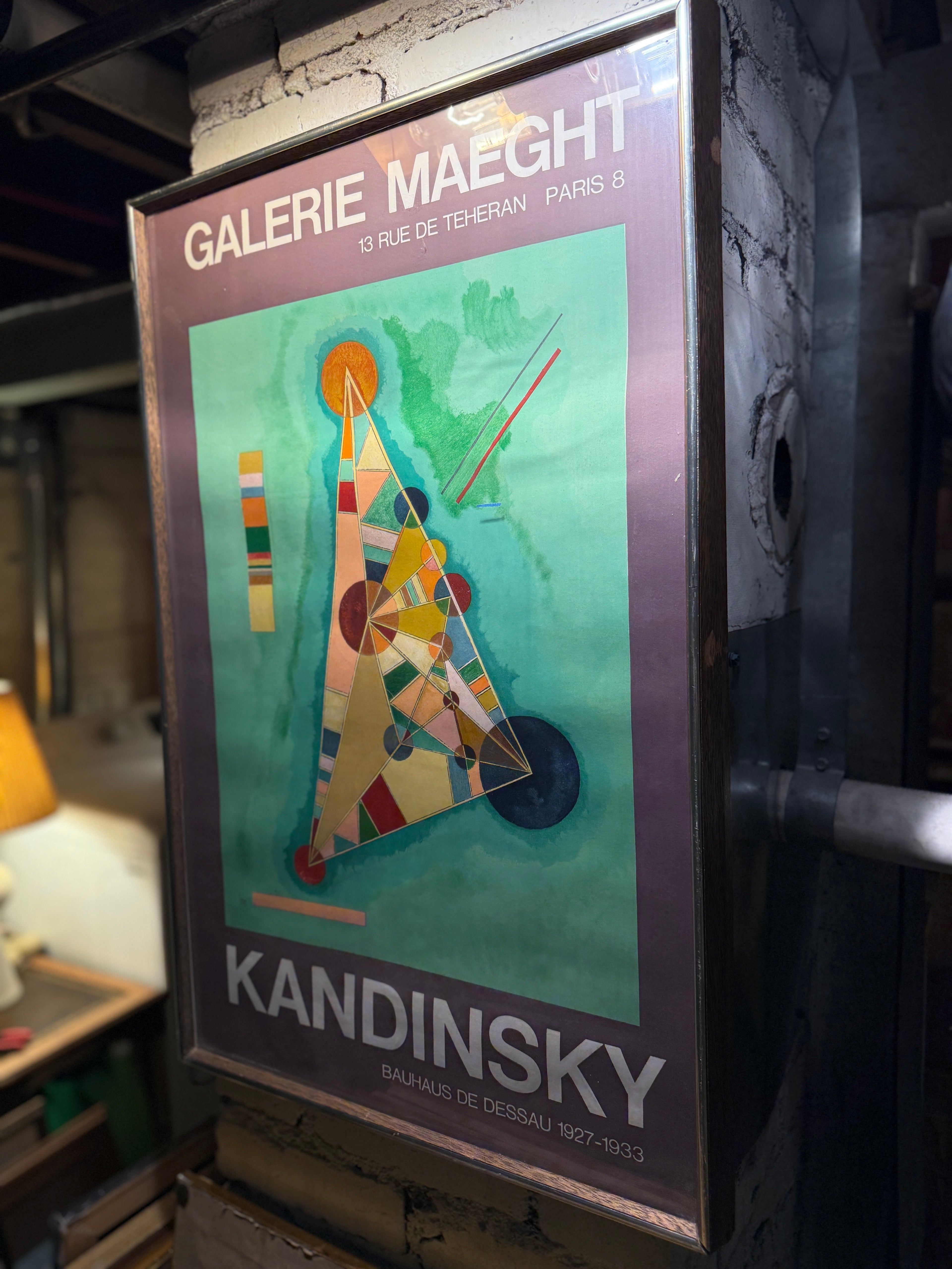 Galerie Maeght Kandinsky Exhibition Poster | Bauhaus de Dessau 1927–1933 | Vintage French Art Print