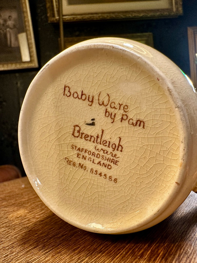 Brentleigh Ware Baby Cup c.1950–1965 | Mid-Century Staffordshire English Nursery Ceramic
