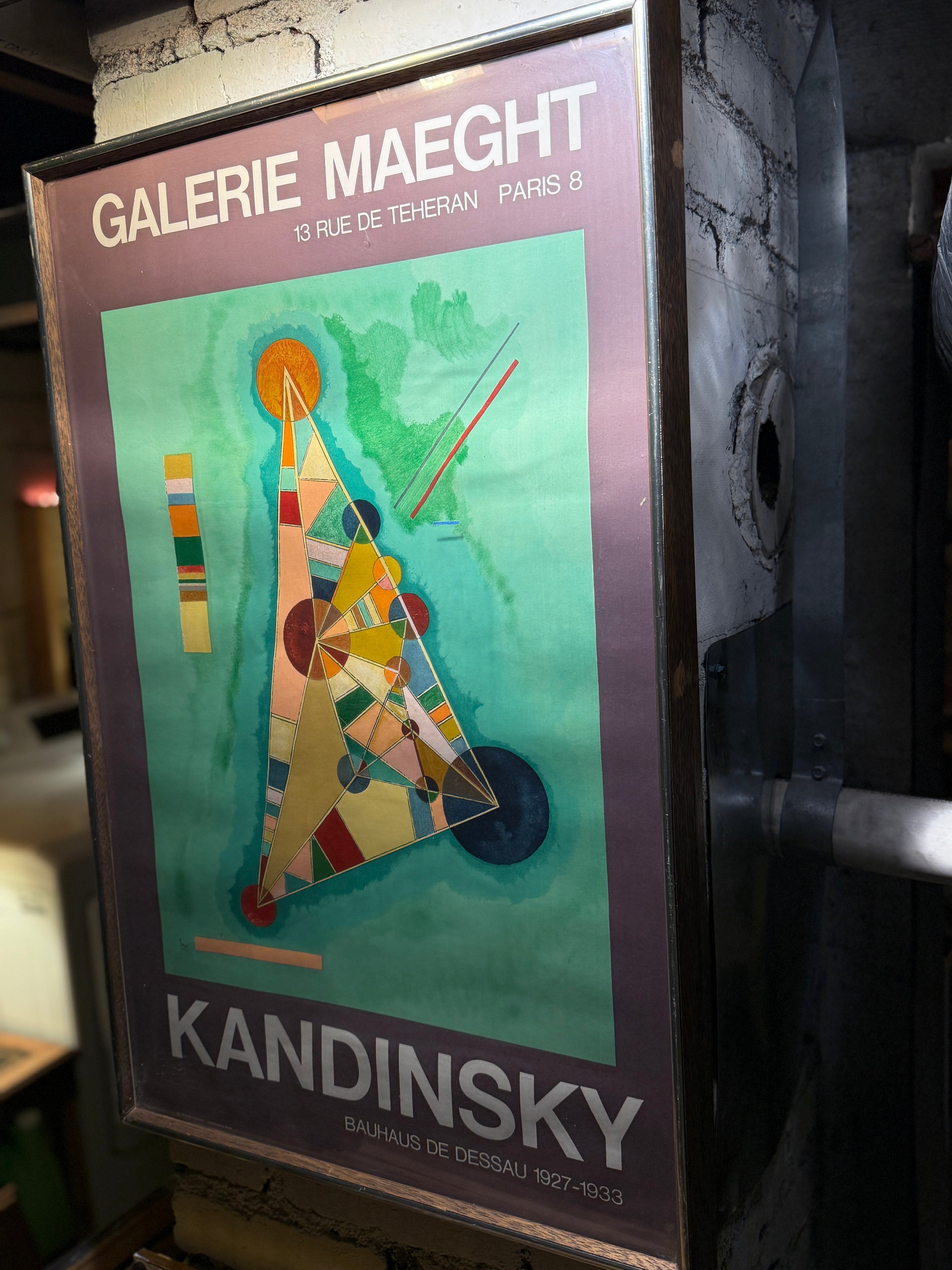Galerie Maeght Kandinsky Exhibition Poster | Bauhaus de Dessau 1927–1933 | Vintage French Art Print