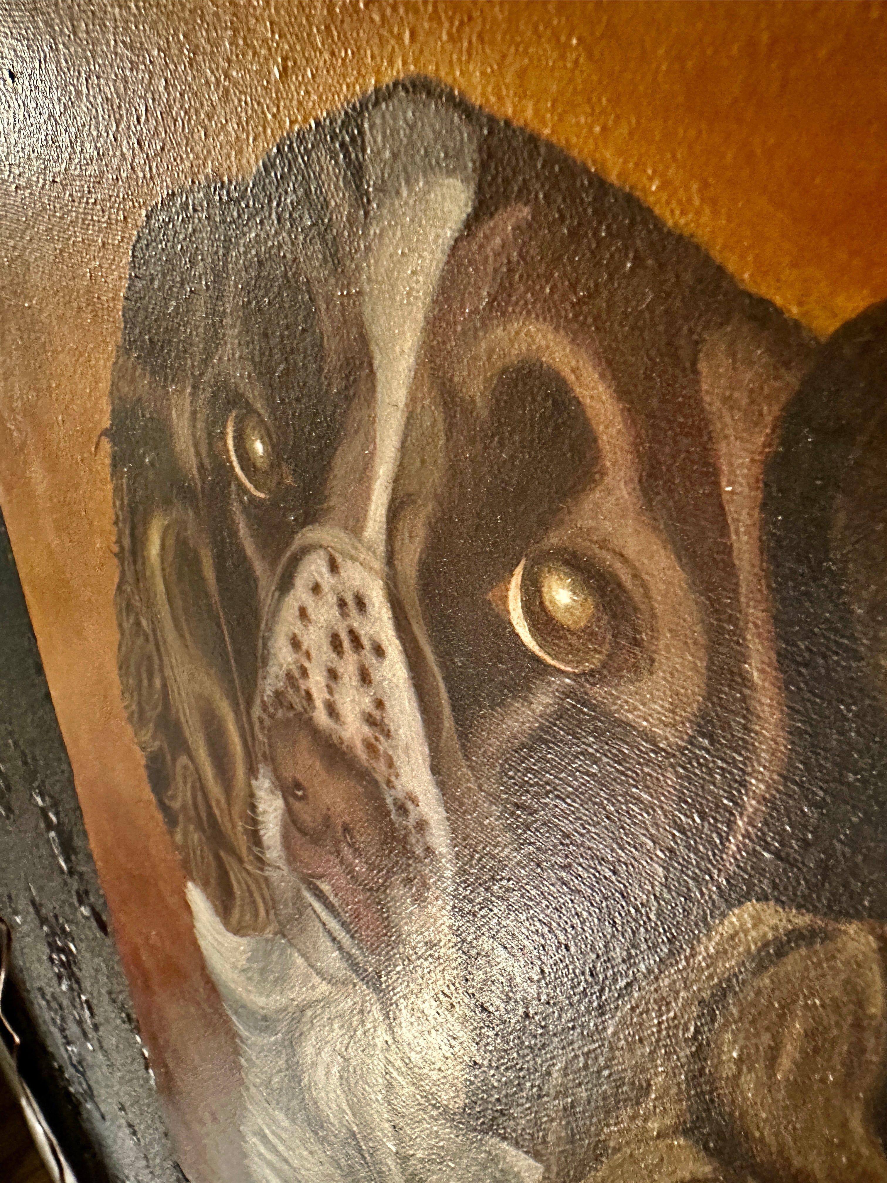 Sporting Dog Portrait (English Springer Spaniel), Signed E.B. Lawrence